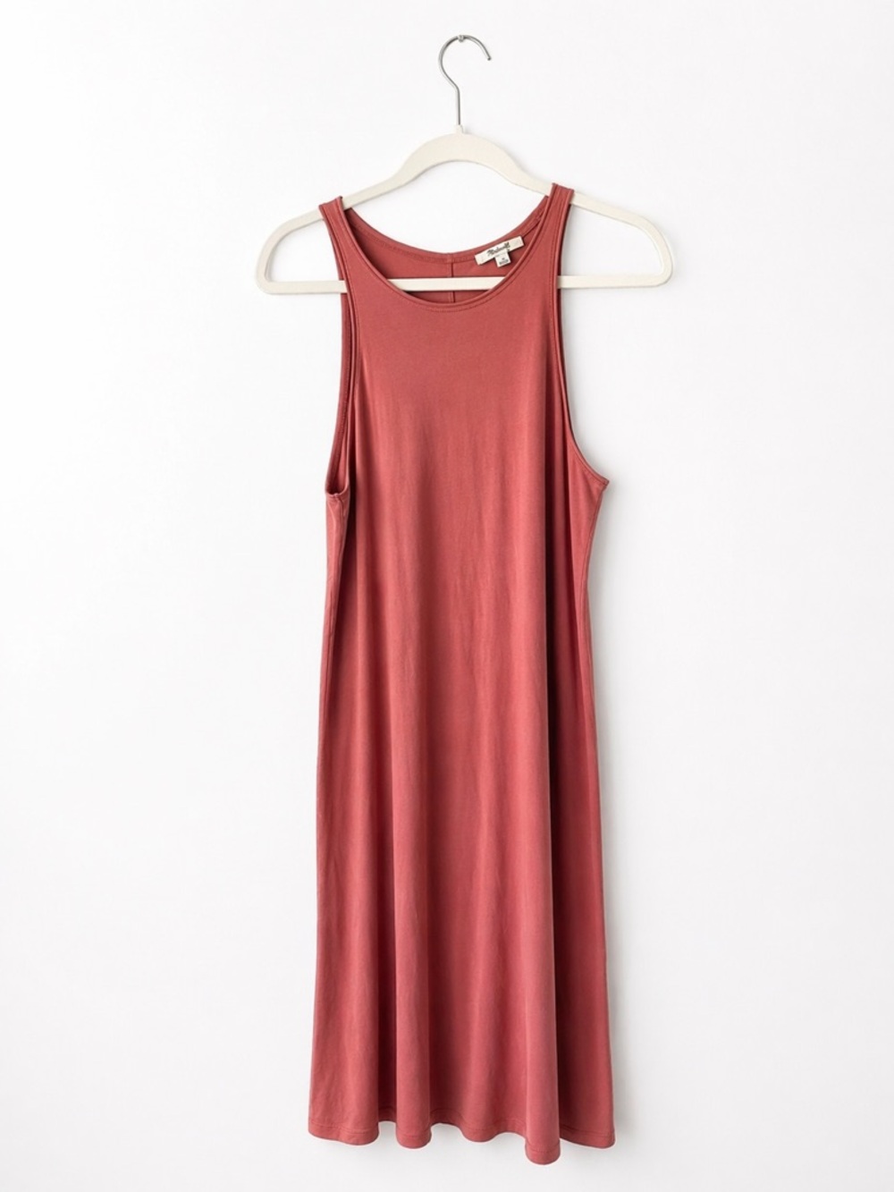 Madewell Cotton Sleeveless Midi Dress  Dusty Rose Beach Casual Size Medium